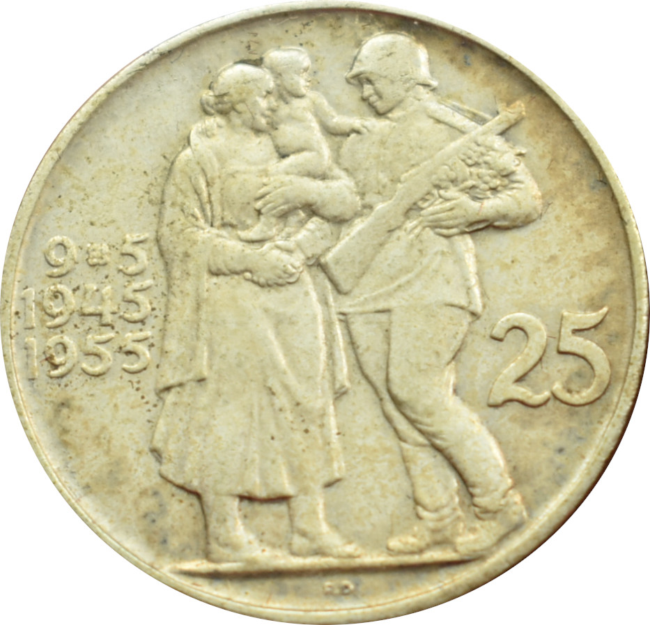 ČSR 25 Kčs 1955