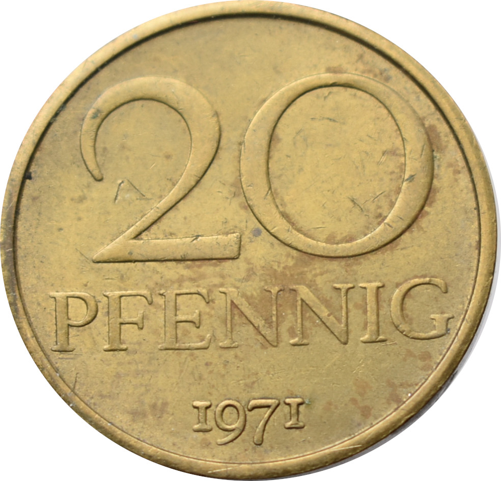 DDR 20 Pfennig 1971