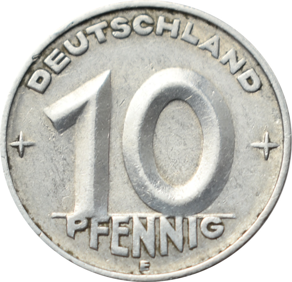 DDR 10 Pfennig 1953 E
