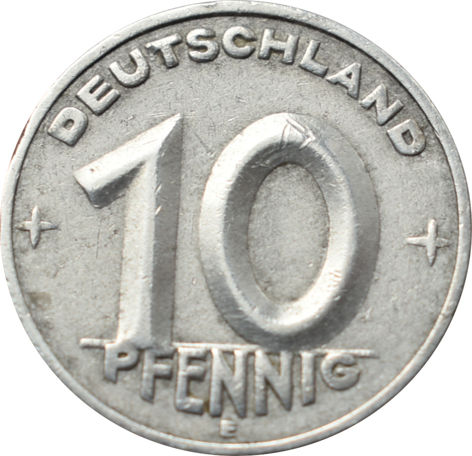 DDR 10 Pfennig 1950 E