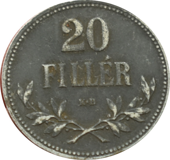 F.J. 20 Fillér 1918 K.B.