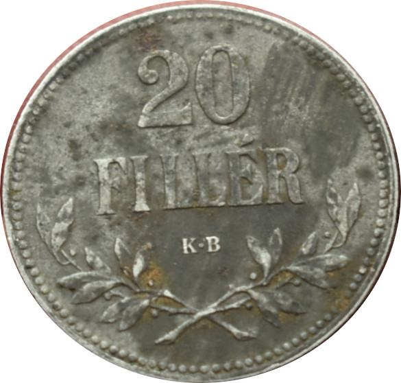 F.J. 20 Fillér 1918 K.B.