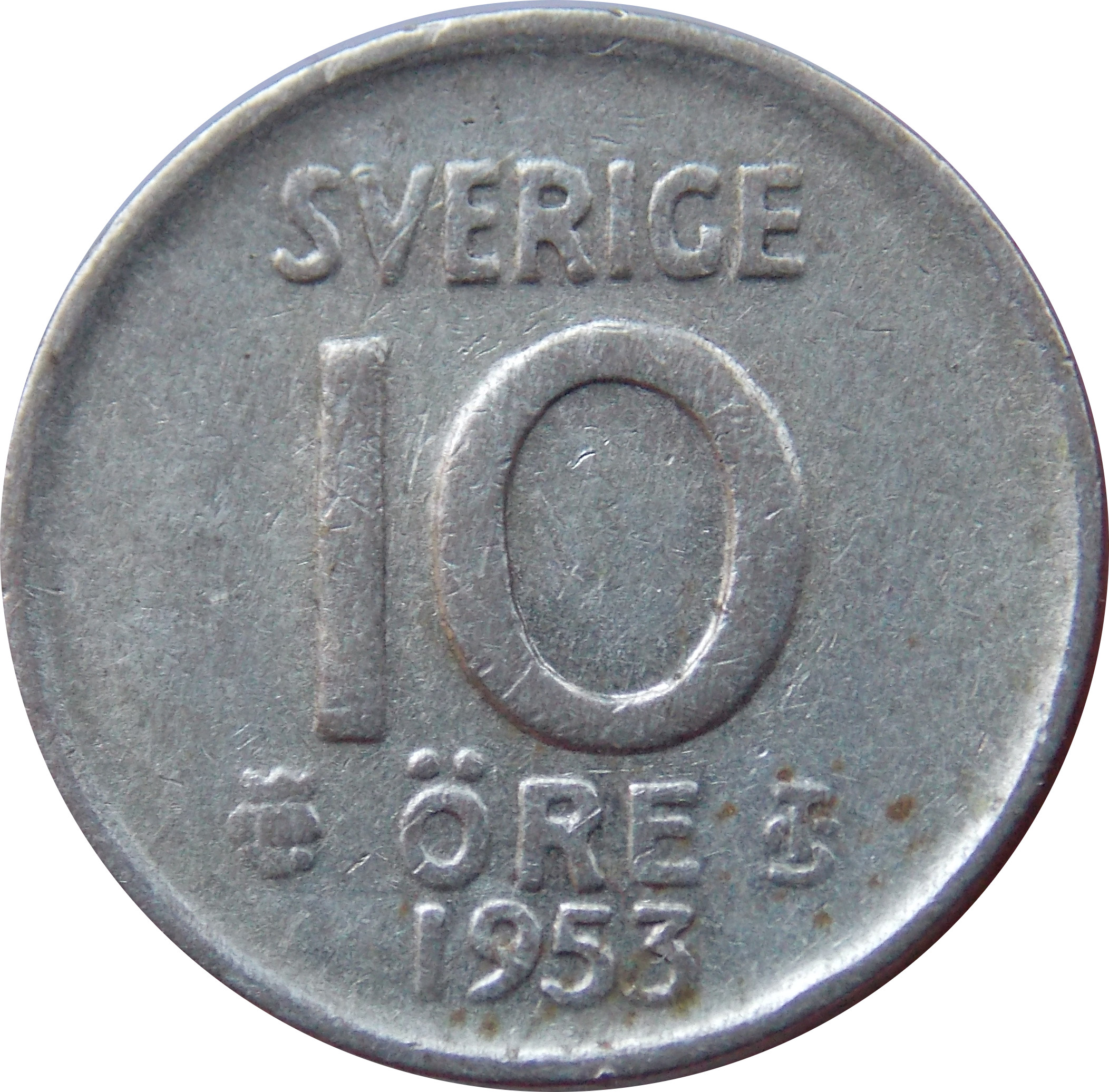 Švédsko 10 Ore 1953