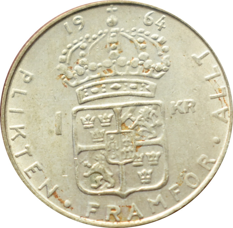 Švédsko 1 Krona 1964