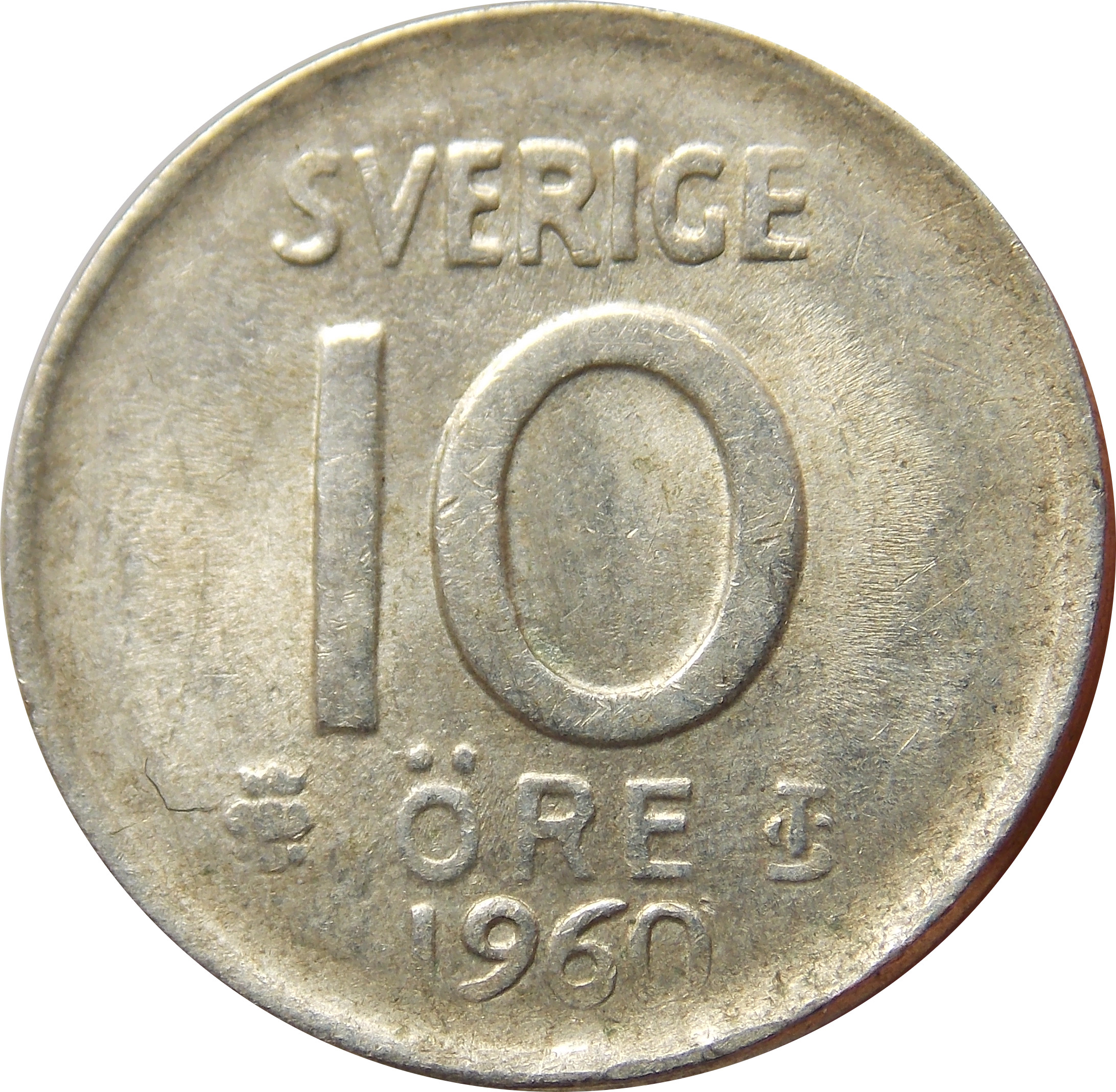 Švédsko 10 Ore 1960