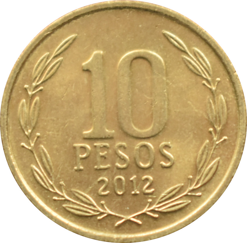 Čile 10 Pesos 2012