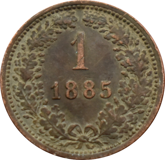 F.J. 1 Kreuzer 1885 b.z