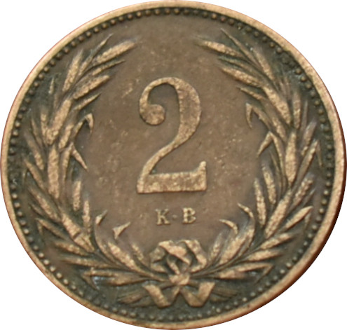 F.J. 2 Fillér 1901 K.B