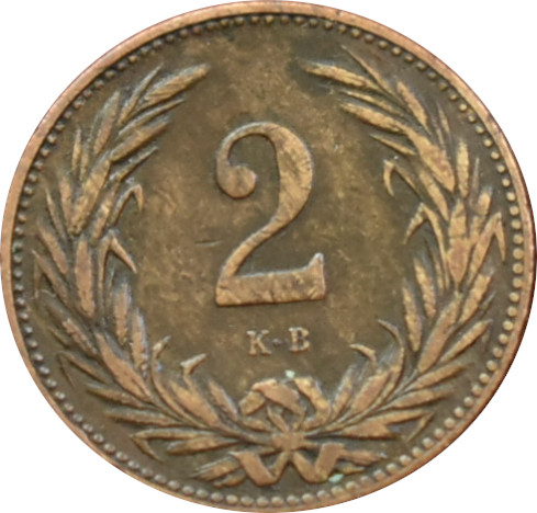F.J. 2 Fillér 1897 K.B