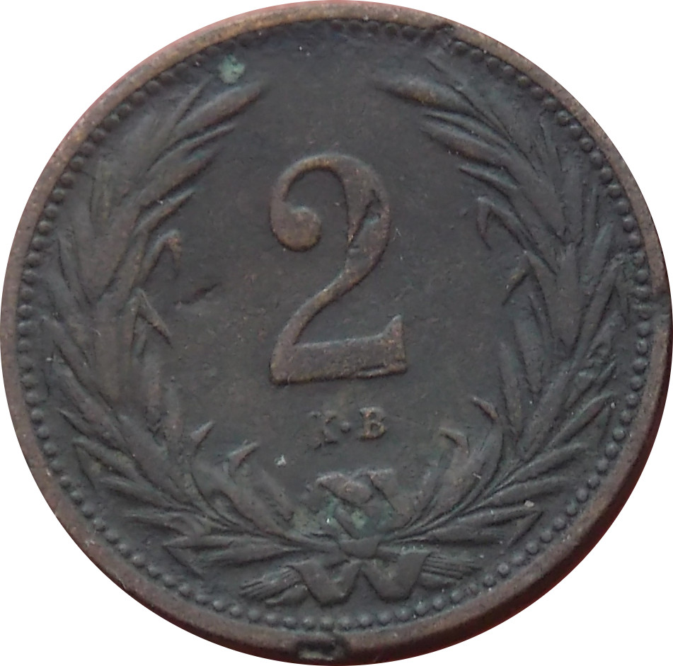 F.J. 2 Fillér 1904 K.B. R!