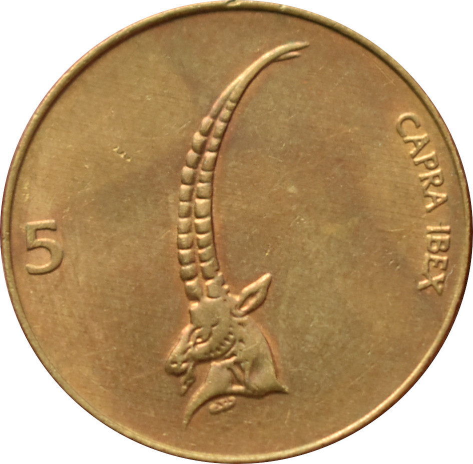 Slovinsko 5 Tolarjev 2000
