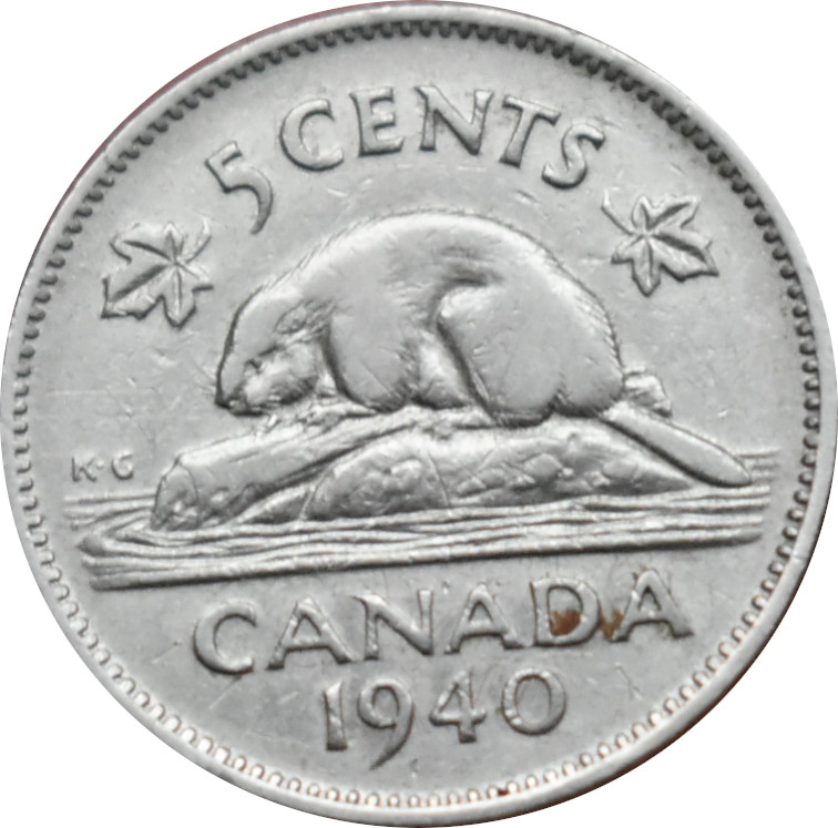 Kanada 5 Cents 1940