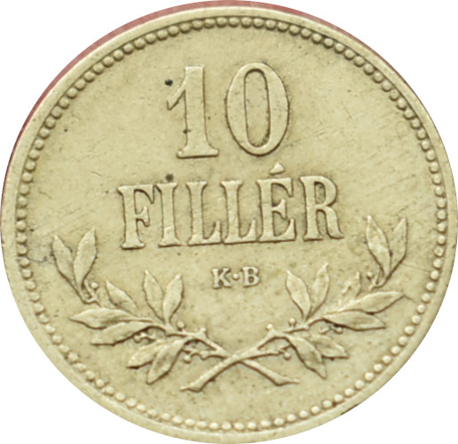 F.J. 10 Fillér 1915 K.B