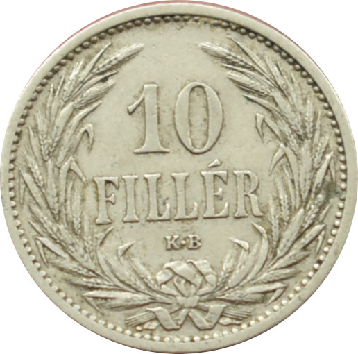 F.J. 10 Fillér 1909 K.B