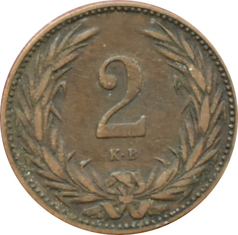F.J. 2 Fillér 1901 K.B.