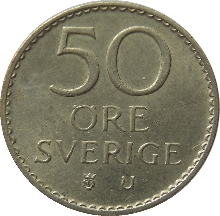 Švédsko 50 Ore 1973
