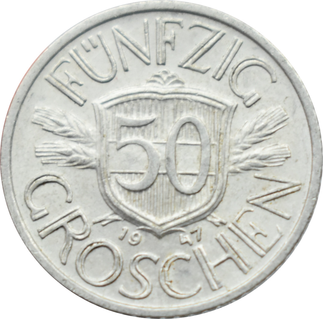 Rakúsko 50 Groschen 1947