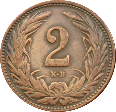 F.J. 2 Fillér 1908 K.B