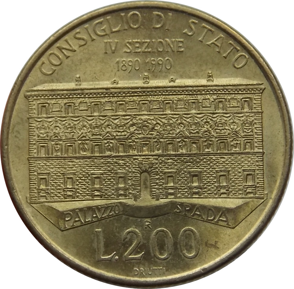 Taliansko 200 Lír 1990