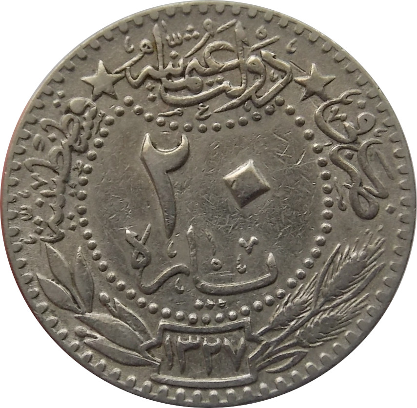 Turecko 20 Para 1909