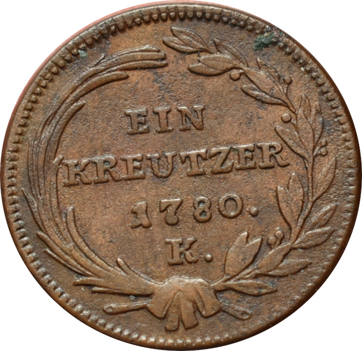 Mária Terézia Ein Kreutzer 1780 K