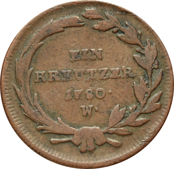 Mária Terézia Ein Kreutzer 1780 W