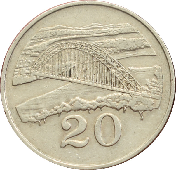 Zimbabwe 20 Cents 1989