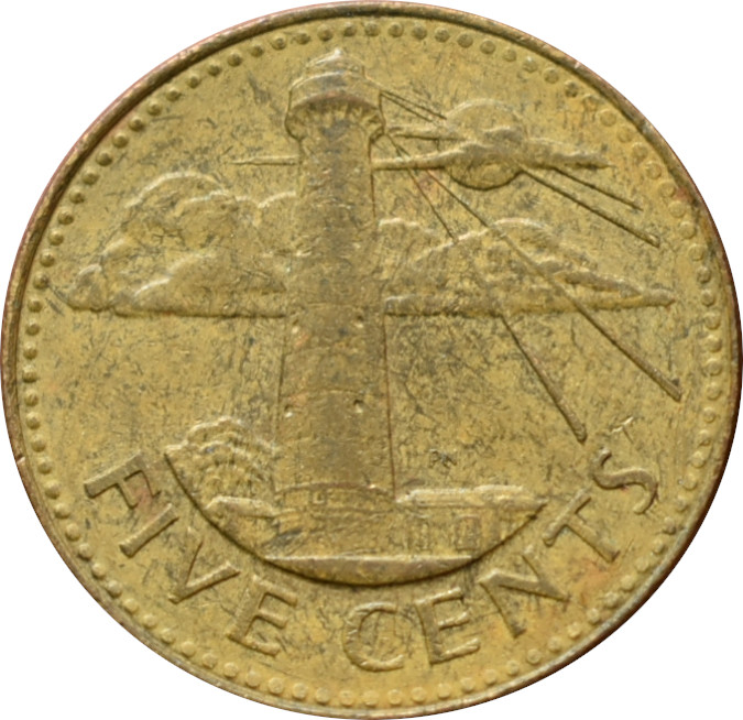 Barbados 5 Cents 1997