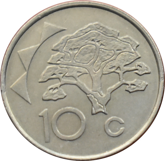 Namíbia 10 Cents 1996