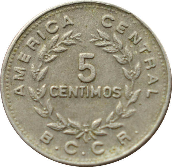 Kostarika 5 Centimos 1973