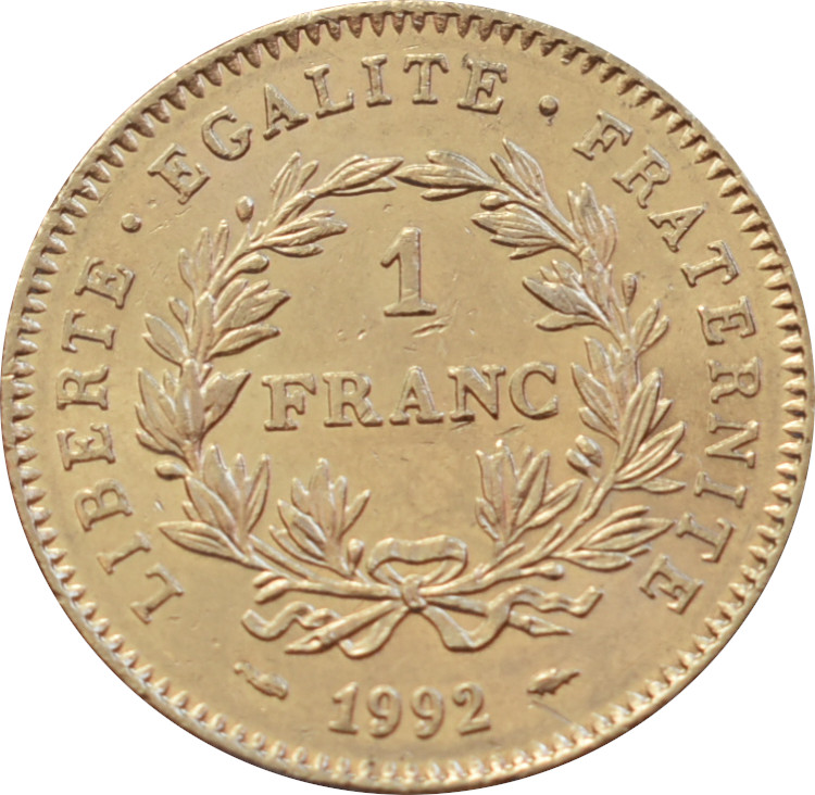 Francúzsko 1 Franc 1992
