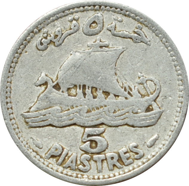 Libanon 5 Piastres 1952