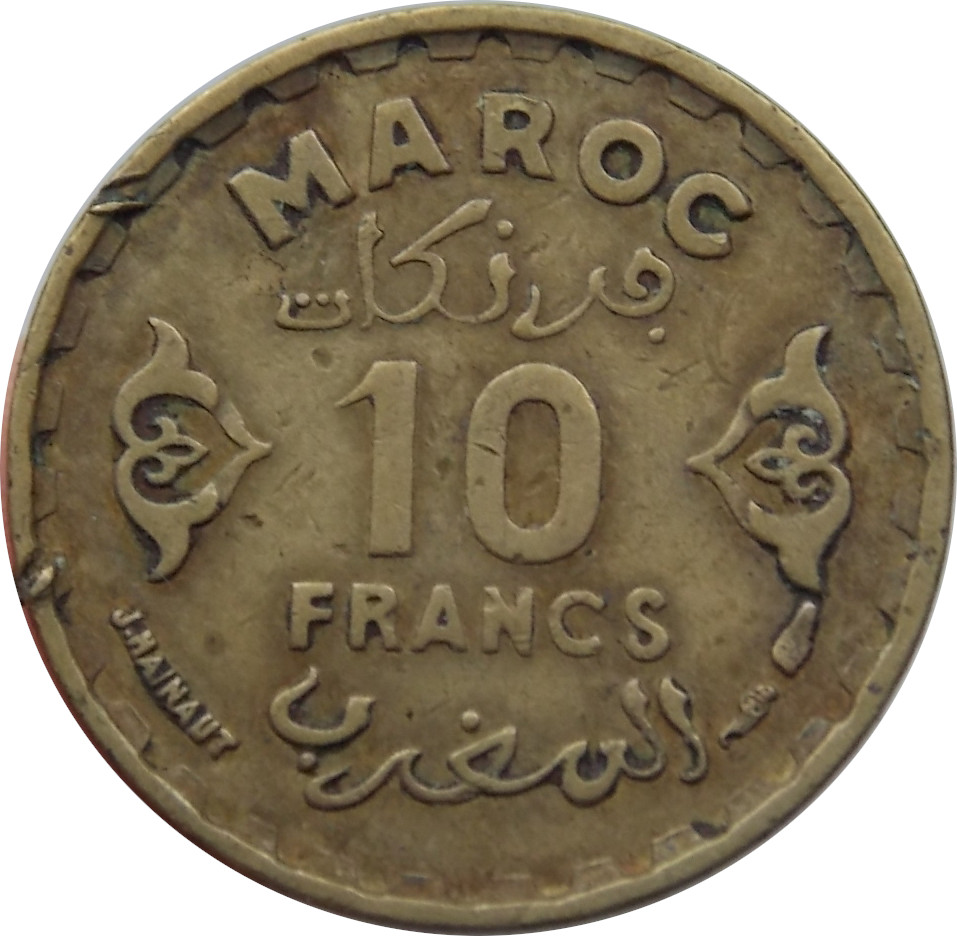 Maroko 10 Francs 1951