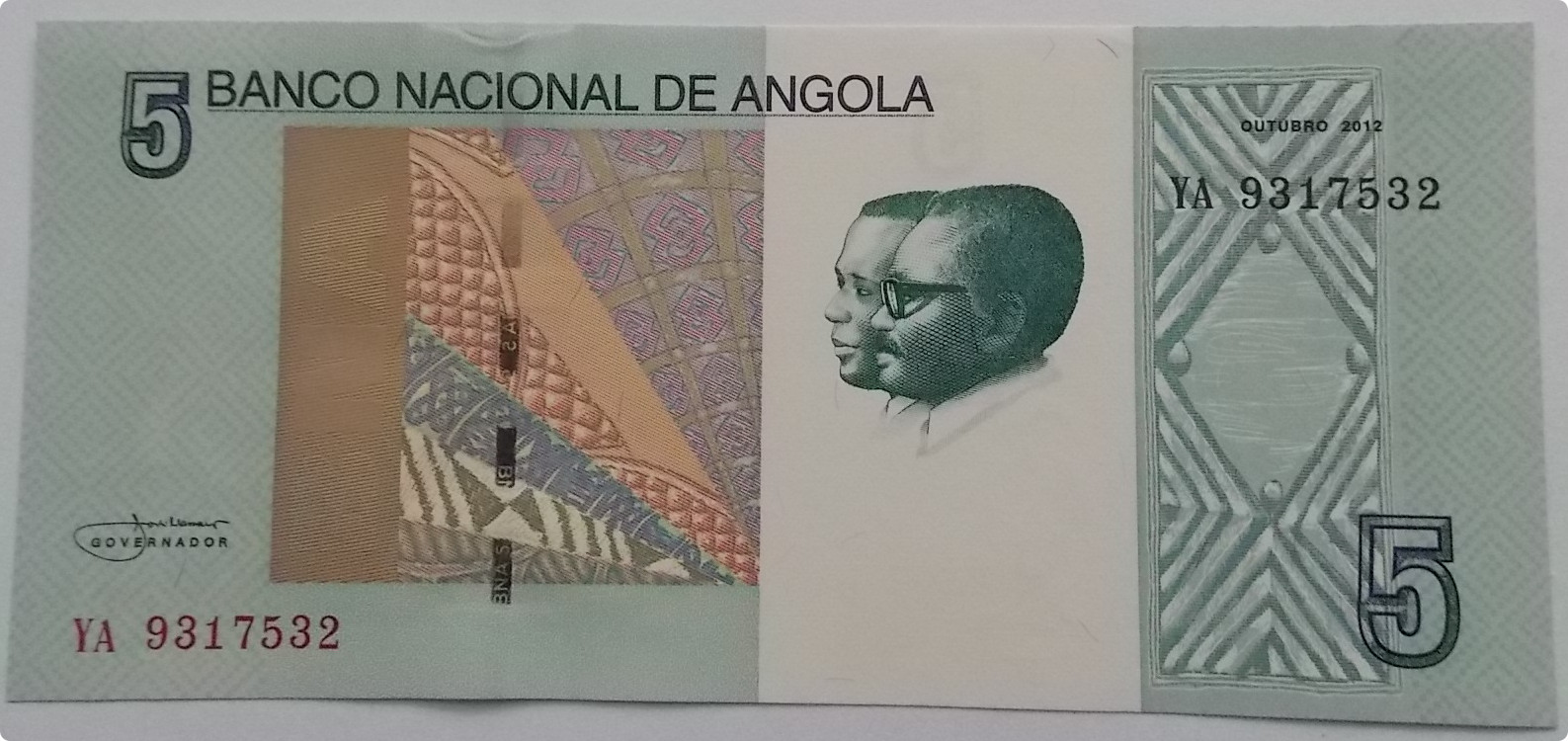 Angola 5 Kwanzas 2012