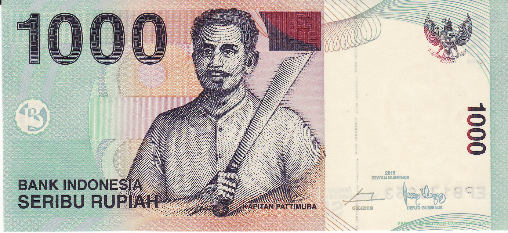 Indonézia 1000 Rupiah 2016
