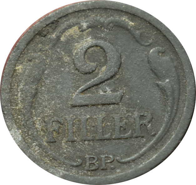 Maďarsko 2 Fillér 1943 BP.