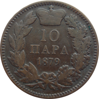 Srbsko 10 Para 1879
