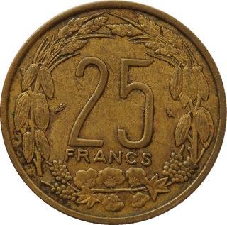 Francúzska Rovníková Afrika Kamerun 25 Francs 1958