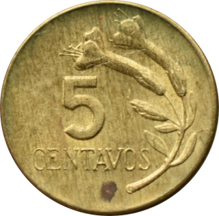 Peru 5 Centavos 1972