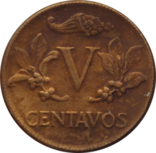 Kolumbia 5 Centavos 1961