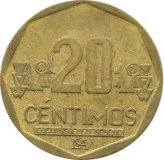 Peru 20 Centimos 2009
