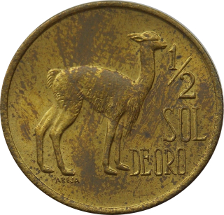 Peru 1/2 Sol de Oro 1973