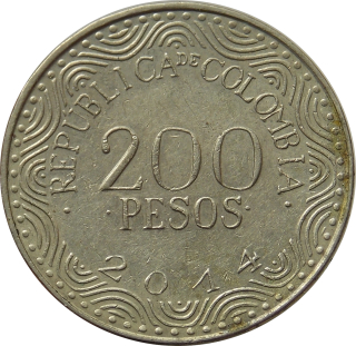 Kolumbia 200 Pesos 2014