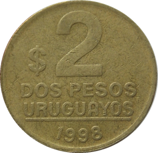 Uruguaj 2 Peso 1998