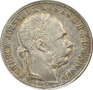 F.J. 1 Forint 1888 K.B.