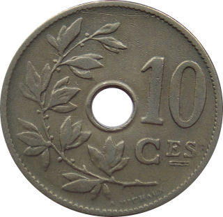 Belgicko 10 Centimes 1905