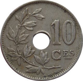 Belgicko 10 Centimes 1923