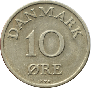 Dánsko 10 Ore 1949