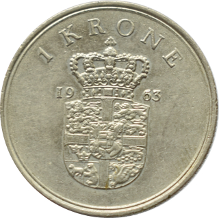 Dánsko 1 Krone 1963