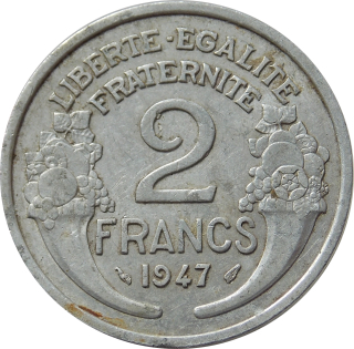 Francúzsko 2 Francs 1947